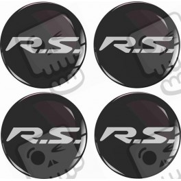 RENAULT RS Trophy Wheel centre Gel Badges adesivos x4