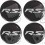RENAULT RS Wheel centre Gel Badges adesivos x4 (Produto compatível)