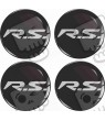RENAULT RS Trophy Wheel centre Gel Badges adesivos x4