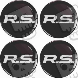 RENAULT RS Wheel centre Gel Badges Aufkleber x4