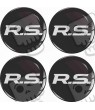 RENAULT RS Wheel centre Gel Badhesión Adesivi x4