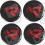 RENAULT R26R Wheel centre Gel Badges Adhesivos x4 (Producto compatible)