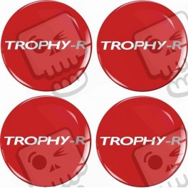 RENAULT Trophy Wheel centre Gel Badges Autocollant x4