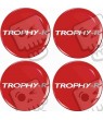 RENAULT Trophy Wheel centre Gel Badges Autocollant x4
