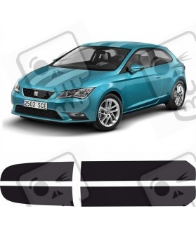 Seat Leon SC Bonnet & Roof Stripes DECALS (Compatible Product)