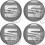 SEAT Wheel centre Gel Badges adesivos x4 (Produto compatível)