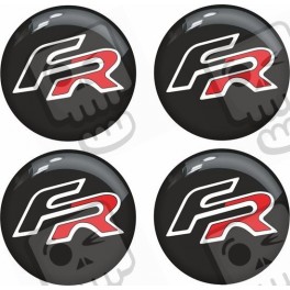 SEAT LEÓN FR Wheel centre Gel Badges Adhesivos x4