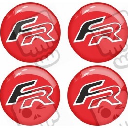 SEAT LEÓN FR Wheel centre Gel Badges Aufkleber x4