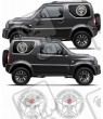 Suzuki Jimny Punisher DECALS