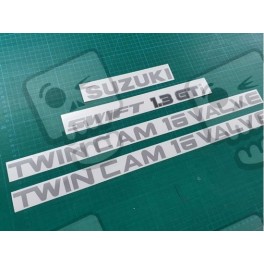 Suzuki Swift 1.3 GTi Twin Cam 16 Valve DECALS