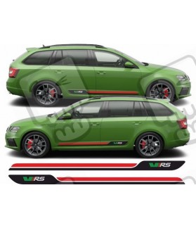 Skoda Octavia VRS side Stripes DECALS