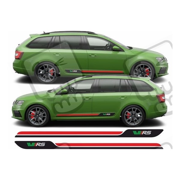 2PCS Auto Porta Laterale Adesivi Per Skoda Kodiaq RS VRS GT Elegante Strisce Styling Pellicola Del Vinile Decor Decalcomanie Auto Tuning accessori  34