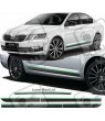 Skoda Octavia 2013-2016 side Stripes AUTOCOLLANT