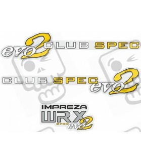 Impreza WRX Club Spec Evo 2 ADESIVOS