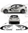 SUBARU Impreza side & rear SWRT DECALS