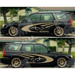 Subaru Forester Sti, Side WRC Graphics AUFKLEBER