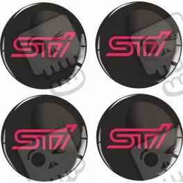 SUBARU Wheel centre Gel Badges adesivos x4
