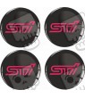 SUBARU Wheel centre Gel Badges adesivos x4