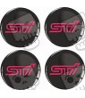 SUBARU Wheel centre Gel Badges Autocollant x4