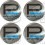 SUBARU Wheel centre Gel Badges Adhesivos x4 (Producto compatible)