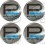 SUBARU Wheel centre Gel Badges Stickers x4 (Compatible Product)