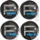 SUBARU Wheel centre Gel Badges Stickers decals x4 (Compatible Product)