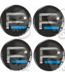 SUBARU Wheel centre Gel Badges Aufkleber x4