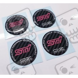 SUBARU Wheel centre Gel Badges Aufkleber x4