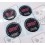 SUBARU Wheel centre Gel Badges Autocollant x4 (Produit compatible)