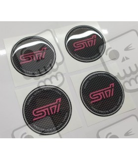 SUBARU Wheel centre Gel Badges Adhesivos x4 (Producto compatible) (Producto compatible)