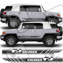 Toyota FJ Cruiser side Stripes DECALS (Compatible Product)