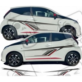 Toyota Aygo side Stripes ADESIVOS (Produto compatível)