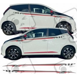 Toyota Aygo side Stripes ADESIVOS (Produto compatível)