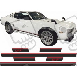 Toyota Celica GT 1972 - 1977 side Stripes ADESIVI (Prodotto compatibile)