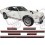 Toyota Celica GT 1972 - 1977 side Stripes ADESIVI (Prodotto compatibile)