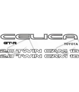 Toyota Celica 2.0 GT -R Stripes AUFKLEBER (Kompatibles Produkt)