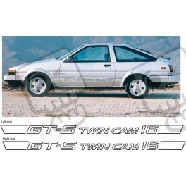 Toyota Corolla AE86 GT-S Twin cam 16V STICKERS (Compatible Product)