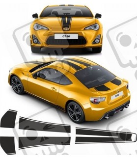 Toyota GT86 over the top Stripes Stripes AUFKLEBER (Kompatibles Produkt)