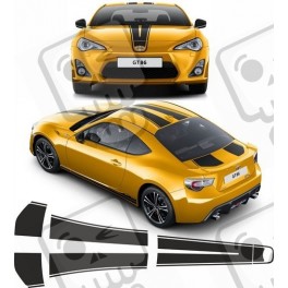 Toyota GT86 over the top Stripes Stripes AUFKLEBER (Kompatibles Produkt)