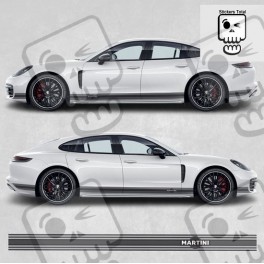 PORSCHE Panamera Martini Stripes AUTOCOLLANT