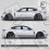 PORSCHE Panamera Gulf Stripes AUTOCOLLANT (Produit compatible)