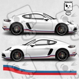 PORSCHE 718 Cayman / Boxster Martini Stripes ADESIVOS