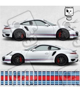 PORSCHE 991 MARTINI Stripes ADHESIVOS (Producto compatible)