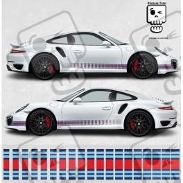 PORSCHE 991 MARTINI Stripes AUFKLEBER