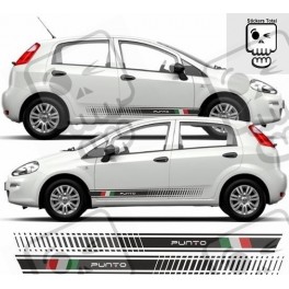 Fiat Punto Side Italian flag Stripes ADESIVOS