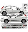 Fiat Punto Side Italian flag Stripes AUTOCOLLANT