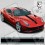 Ferrari F12 Berlinetta Stripes adesivi (Prodotto compatibile)