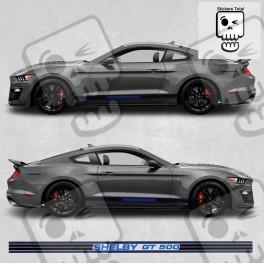 Ford Mustang shelby GT 500 year 2015 Stripes AUTOCOLLANT