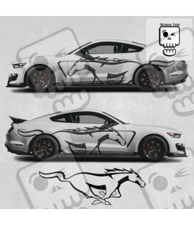 Ford Mustang year 2015 on side Stripes AUTOCOLLANT