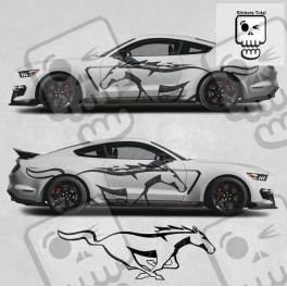 Ford Mustang year 2015 on side Stripes AUTOCOLLANT